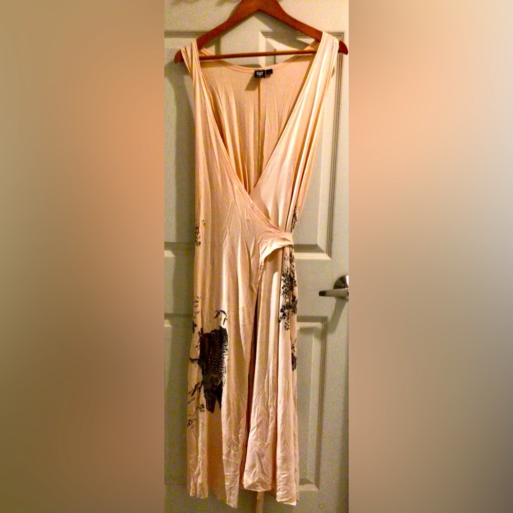 LIFE & DEATH long wrap dress